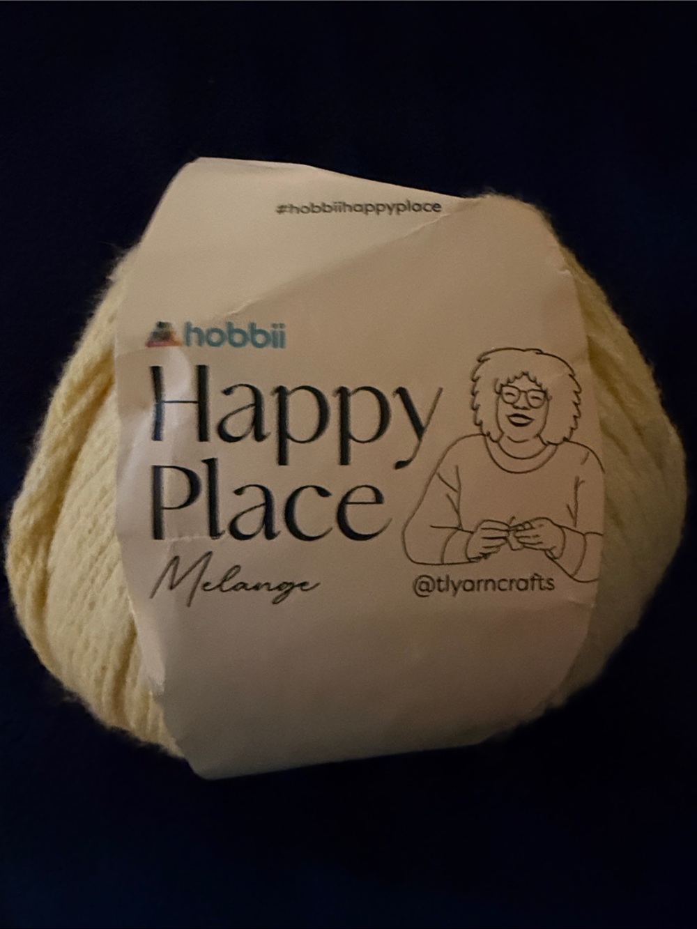 Hobbii Happy Place Melange Yarn - Cream